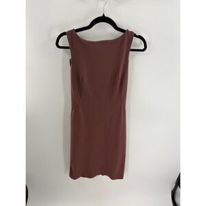 MM La Fleur New York Sheath Dress Dusty Rose Sleeveless Back Zip Size 6